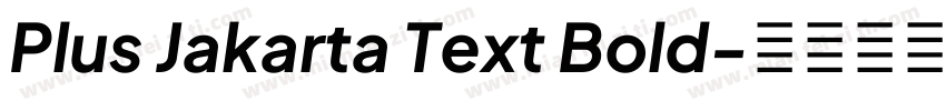 Plus Jakarta Text Bold字体转换